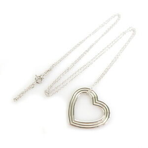 Tiffany Co Menards collaboration heart necklace silver